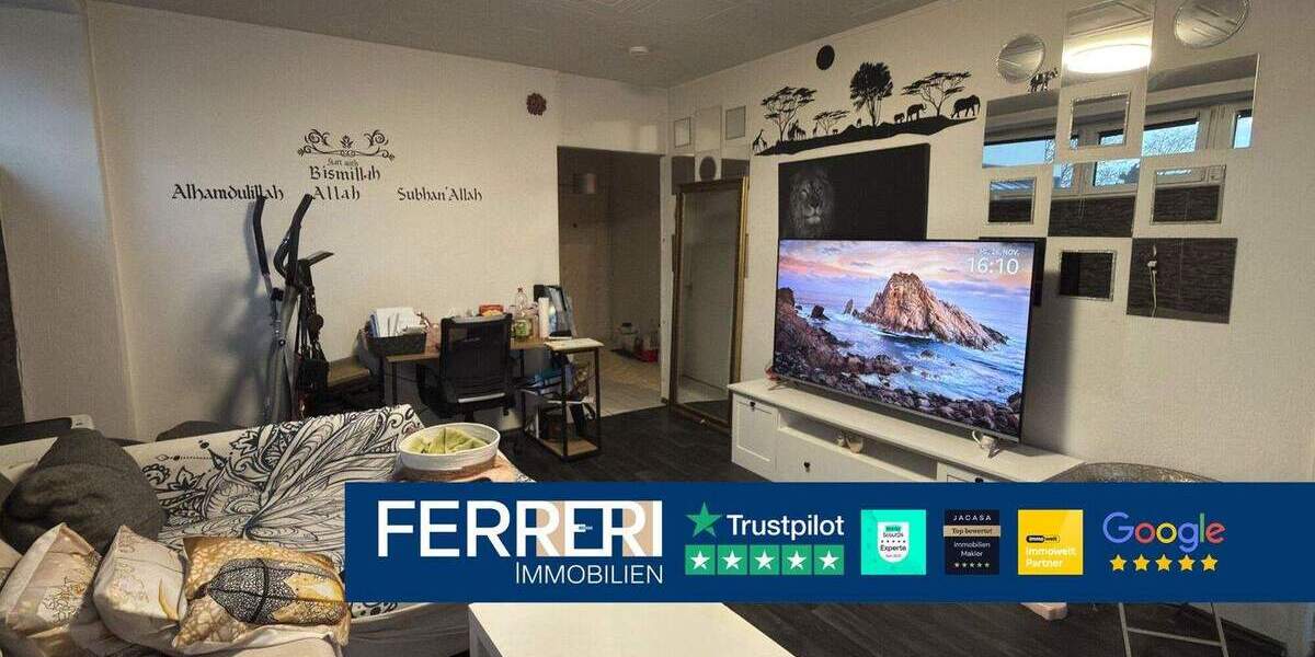 **Bieterverfahren**Vermietete 2-Zimmer-Wohnung mit Entwicklungspotenzial in Gustavsburg! 2 zimmer