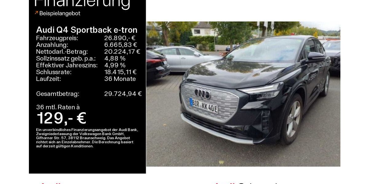 Audi Q4 e-tron 57.167 km 26.890 &euro; Hofheim 65719