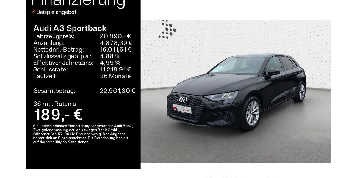 Audi A3 38.784 km 20.890 &euro; Bad Nauheim 61231