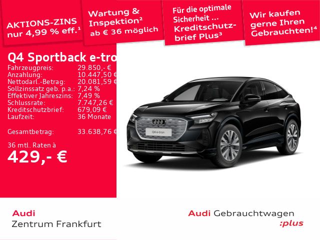 Audi Q4 e-tron 37.468 km 29.850 &euro; Frankfurt am Main 60326