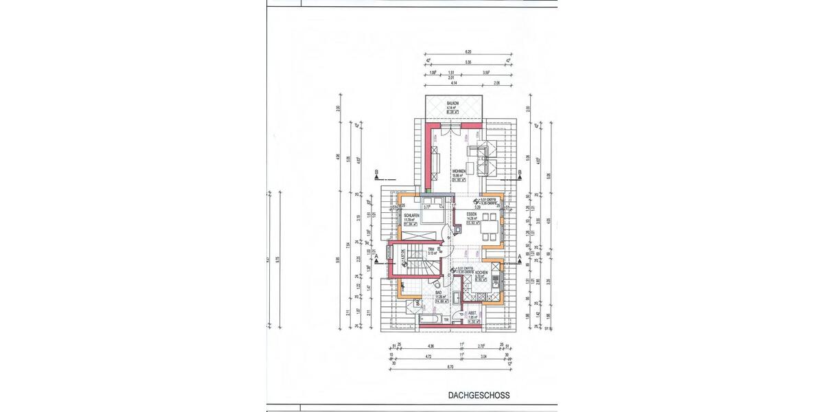 Dachgeschoßwohnung Büttelborn - 2.5 Zimmer, 72 m&sup2;, 1.150&euro; | Angebot:26413393