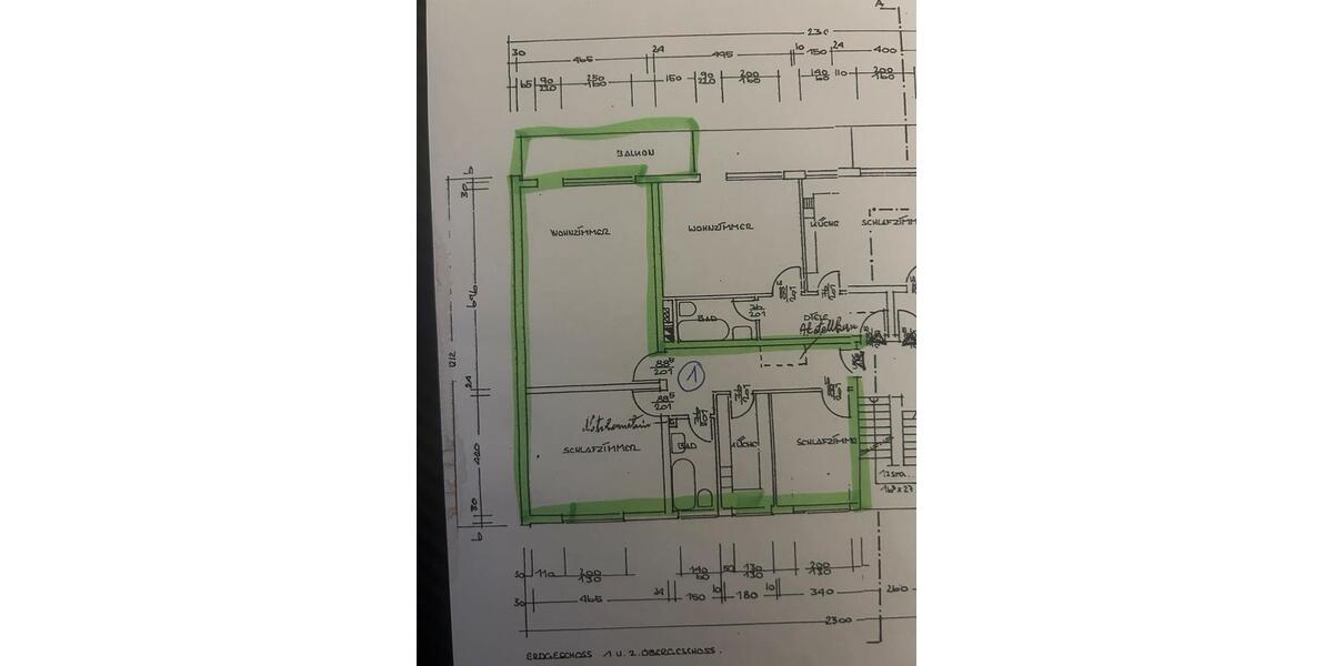Erdgeschoßwohnung Frankfurt am Main Oberrad - 3 Zimmer, 92 m&sup2;, 410.000&euro; | Angebot:26943654