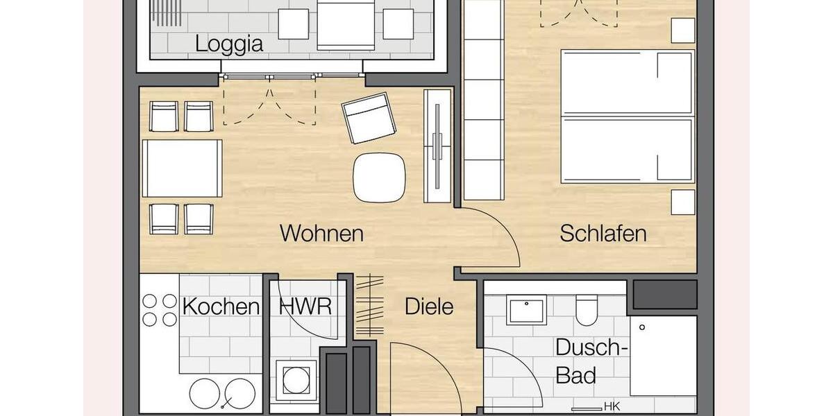möblierte 2- Zimmer-Luxus-Apartement im Herzen Frankfurts 2 zimmer