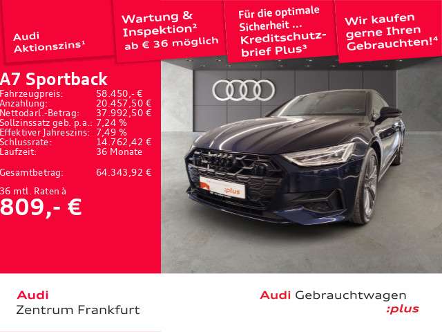 Audi A7 19.542 km 58.450 &euro; Frankfurt am Main 60314