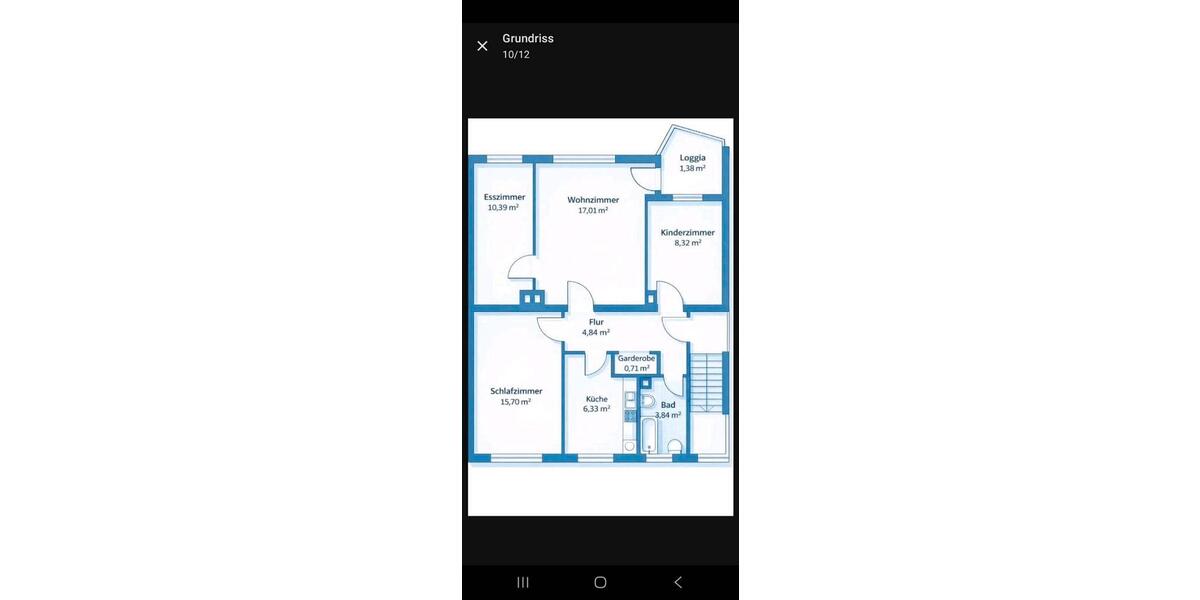 Etagenwohnung Frankfurt am Main Eschersheim - 4 Zimmer, 69 m&sup2;, 315.000&euro; | Angebot:26566904