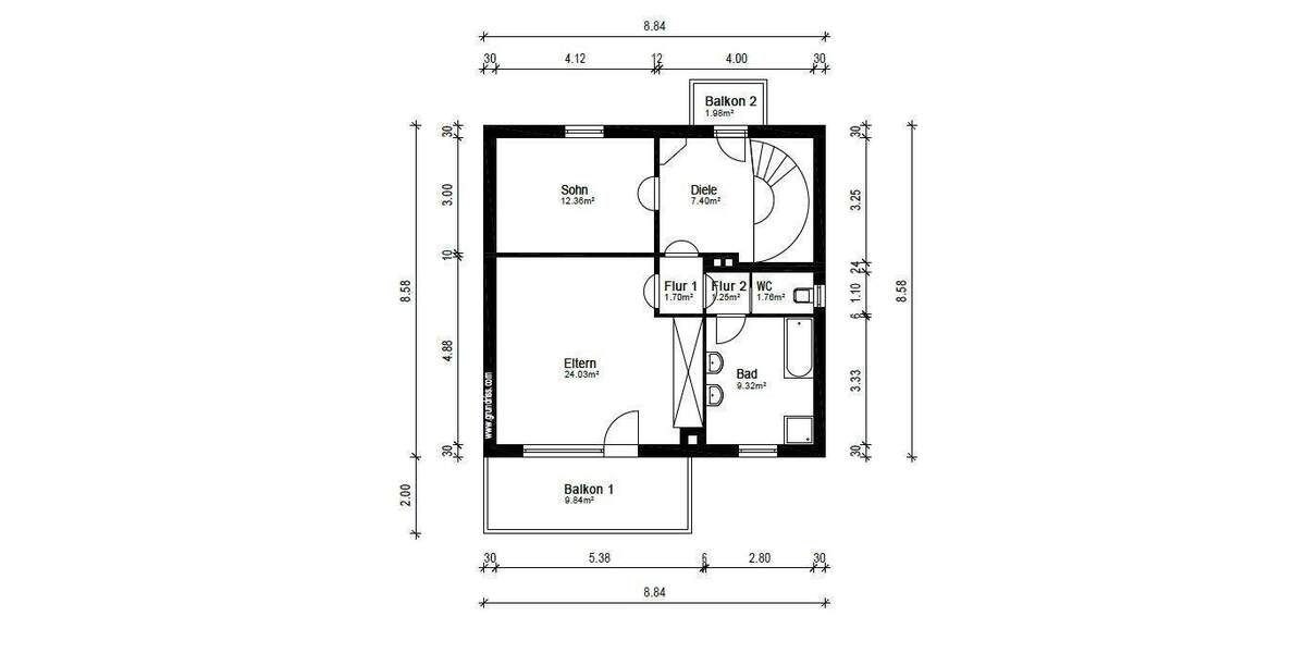 Einfamilienhaus Langenselbold - 3 Zimmer, 127 m&sup2;, 379.000&euro; | Angebot:25702051