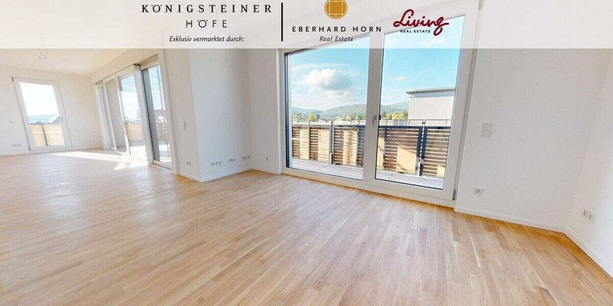 Repräsentatives Penthouse mit großzügiger Dachterrasse & Fernblick | KÖNIGSTEINER HÖFE 3 zimmer