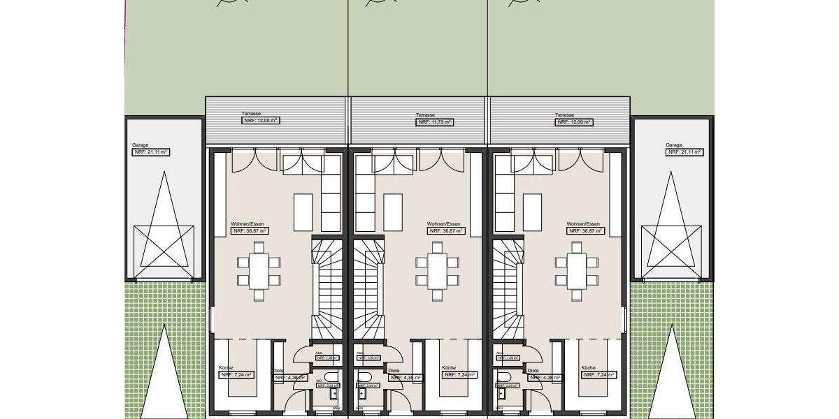 Reihenmittelhaus Flörsheim / Weilbach Weilbach - 4 Zimmer, 127 m&sup2;, 599.000&euro; | Angebot:24905161