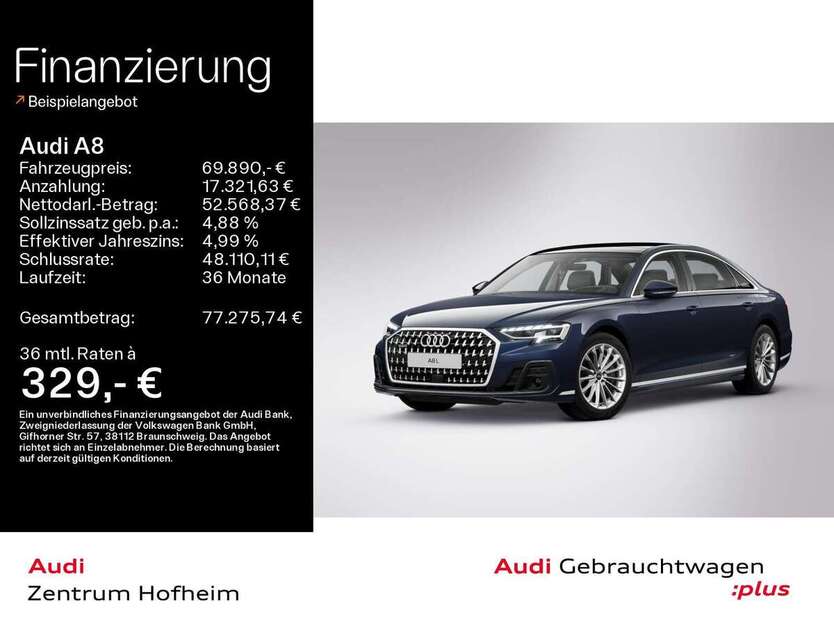 Audi A8 28.295 km 69.890 € Hofheim 65719
