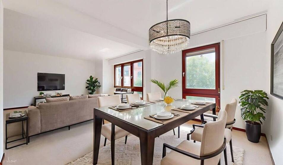 Erbpacht: Drei-Zimmer-Wohnung mit Balkon und Stellplatz