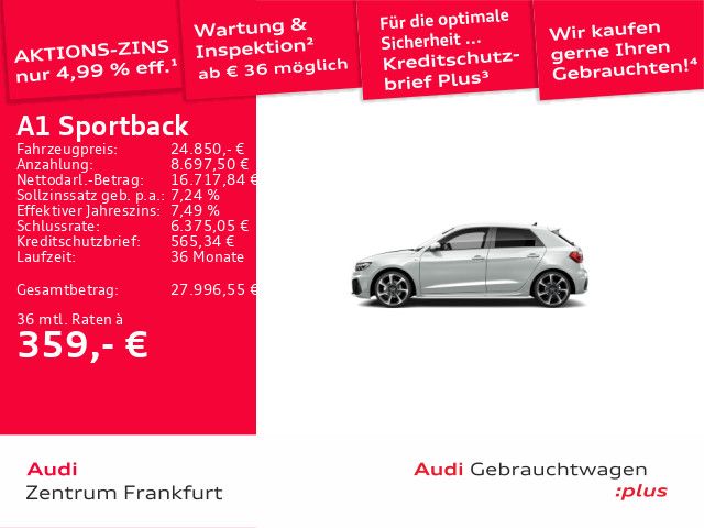 Audi A1 71.074 km 24.850 &euro; Frankfurt am Main 60326