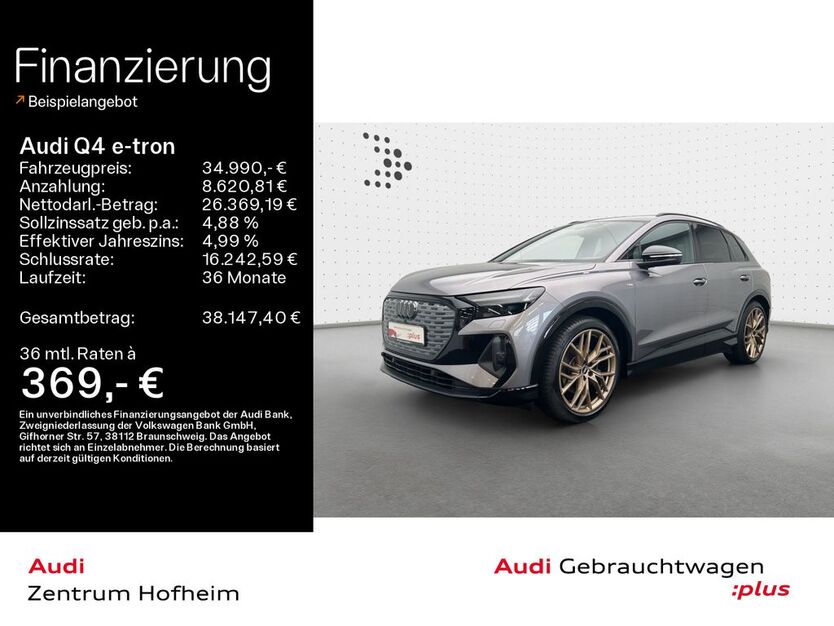 Audi Q4 e-tron 54.576 km 33.980 € Hofheim 65719