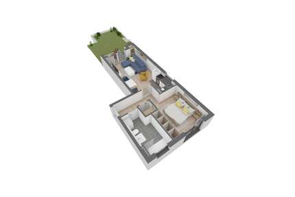 Wohnung Offenbach am Main Bürgel - 2 Zimmer, 46 m&sup2;, 291.540&euro; | Angebot:26835189