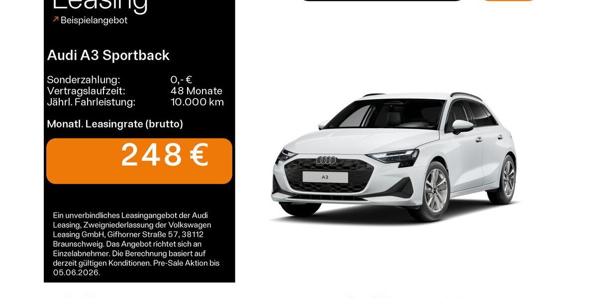 Audi A3 8.531 km 27.380 &euro; Oberursel 61440