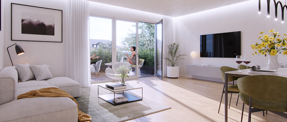 Etagenwohnung Frankfurt am Main Nied - 2 Zimmer, 57 m&sup2;, 385.000&euro; | Angebot:23959821