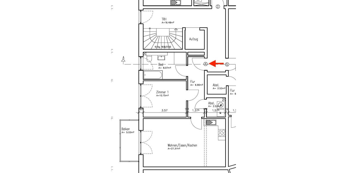 Etagenwohnung Obertshausen - 2 Zimmer, 58 m&sup2;, 850&euro; | Angebot:26395120
