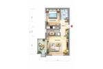Etagenwohnung Frankfurt am Main Hausen - 2 Zimmer, 65 m&sup2;, 390.000&euro; | Angebot:26886226