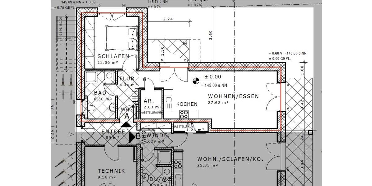 Voll möblierte 2-Zimmer-Luxuswohnung mit Garten & Außenstellplatz in Frankfurt-Preungesheim 2 zimmer