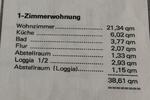 Etagenwohnung Rüsselsheim am Main - 1 Zimmer, 39 m&sup2;, 145.000&euro; | Angebot:26133722