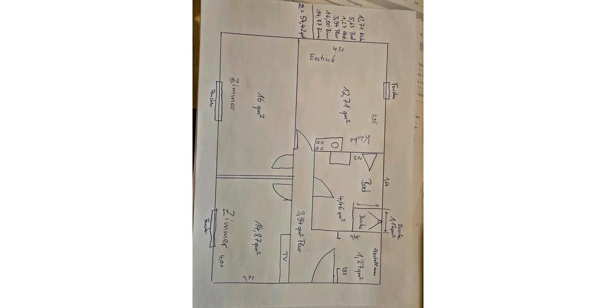 Erdgeschoßwohnung Mörfelden-Walldorf Walldorf - 2 Zimmer, 54 m&sup2;, 1.200&euro; | Angebot:25636428
