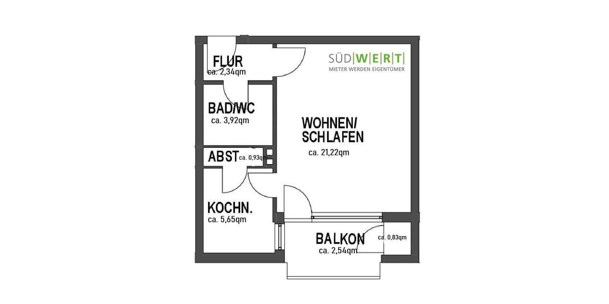 Renovierungsbedürftiges 1-Zimmerapartment mit Garage in Heusenstamm 1 zimmer
