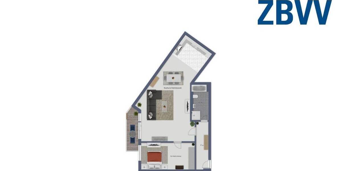 Etagenwohnung Frankfurt am Main Westend-Nord - 2 Zimmer, 82 m&sup2;, 1.539&euro; | Angebot:26393100