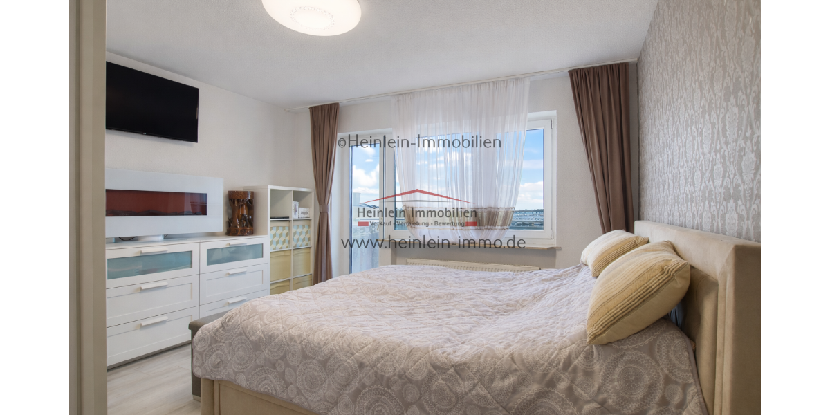 3 ZKBB* Fernsicht* 2xBalkon Süd & Ost* frei nach Vereinb.* Aufzug* Fernsicht* 2xStellplatz* Offenbach - Etagenwohnung Offenbach Hafen | Angebot:26882919