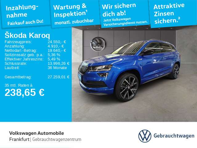 Skoda Karoq 52.684 km 24.550 &euro; Frankfurt 60326