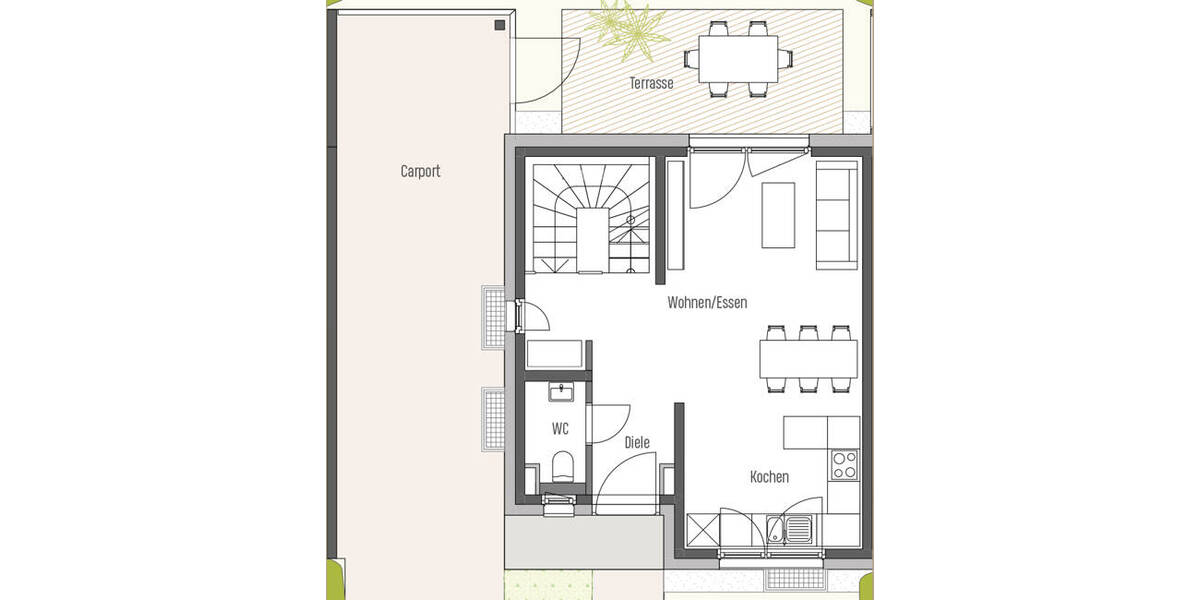 Reihenmittelhaus Frankfurt am Main Kalbach-Riedberg - 7 Zimmer, 150 m&sup2;, 1.534.800&euro; | Angebot:26556889