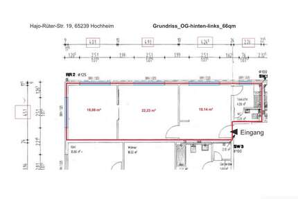 Büro in Hochheim am Main 550 € 66 m² zimmer
