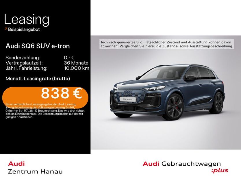 Audi SQ6 e-tron 8.700 km 83.499 € Hanau 63452