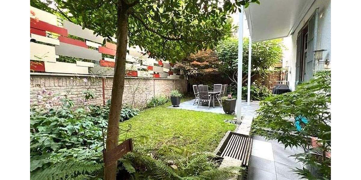 Altbau 4 Zi Wohnjuwel mit Garten, Sauna + Garage in FFM Ostend Bornheim, Gartenwhg mit Ruhefaktor 4 zimmer