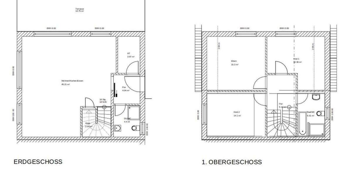 Modernes Niedrigenergiehaus mit Terrasse und Garten 4 zimmer