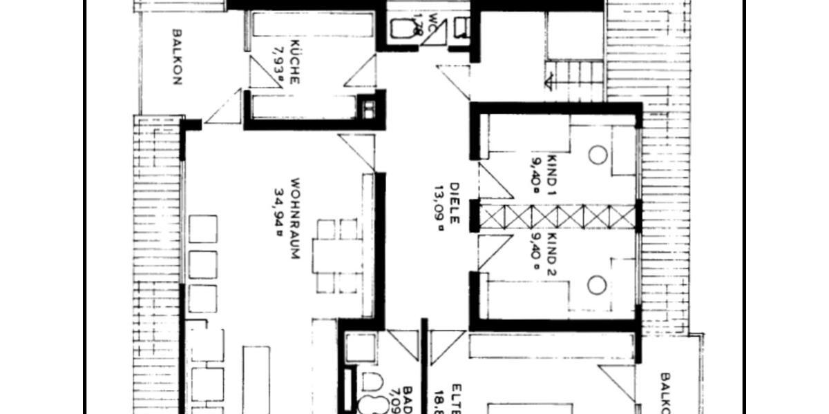 Dachgeschoßwohnung Darmstadt Bessungen - 4 Zimmer, 110 m&sup2;, 1.690&euro; | Angebot:25684858