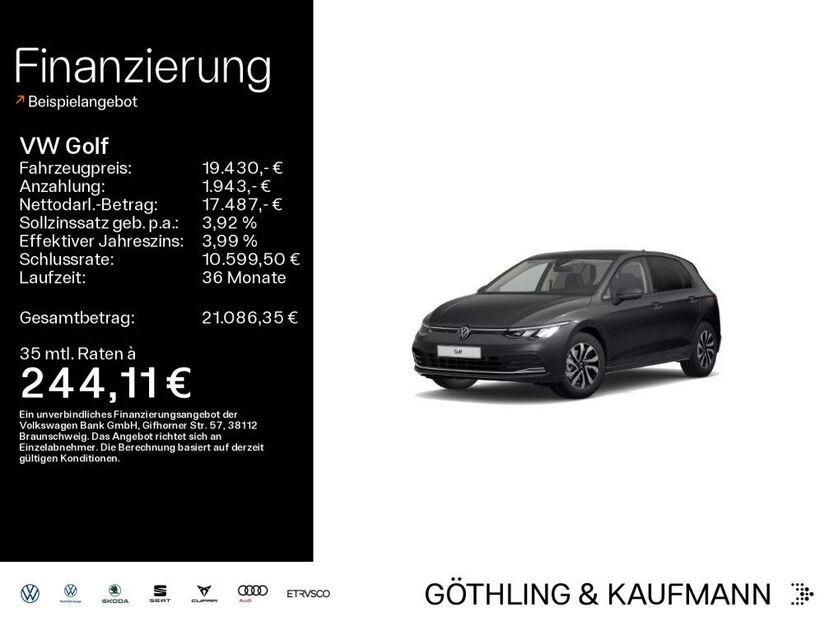 VW Golf 91.971 km 19.430 € Hofheim 65719