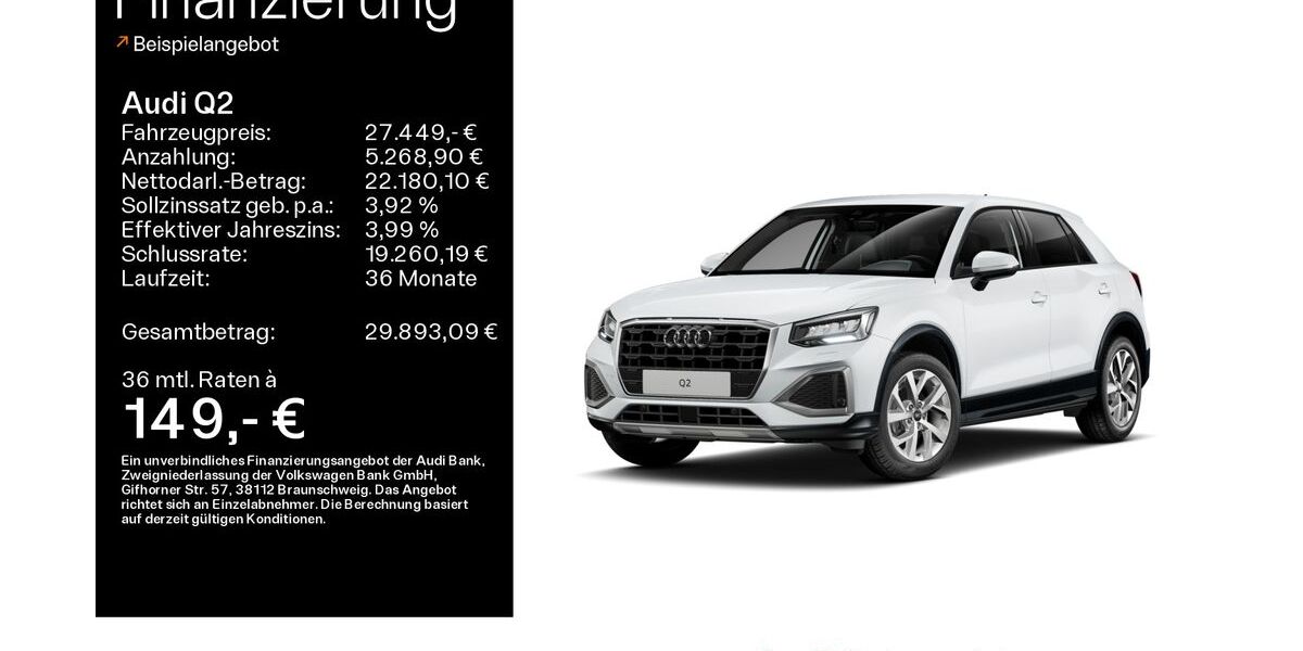 Audi Q2 6.700 km 27.449 &euro; Mühlheim 63165