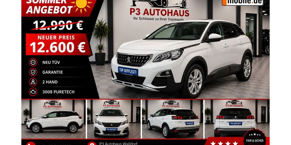 Peugeot 3008 120.543 km 11.490 &euro; Mörfelden-Walldorf 64546