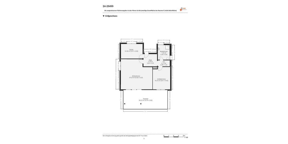 Erdgeschoßwohnung Raunheim - 2 Zimmer, 93 m&sup2;, 1.500&euro; | Angebot:25055627