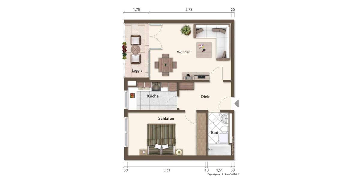 2-ZKB mit Balkon, Aufzug & Top-Anbindung - attraktiv für Eigennutzer und Anleger in gesuchter Lage von Steinberg 2 zimmer
