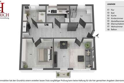 Wohnung Kriftel - 3 Zimmer, 72 m&sup2;, 259.000&euro; | Angebot:26903781