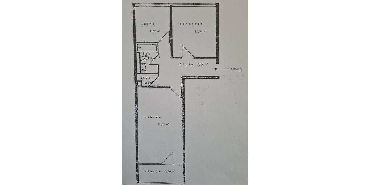 Etagenwohnung Offenbach am Main - 2 Zimmer, 59 m&sup2;, 265.000&euro; | Angebot:27166905