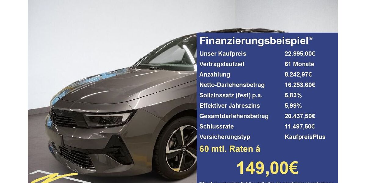 Opel Astra 13.550 km 22.994 &euro; Rüsselsheim 65428