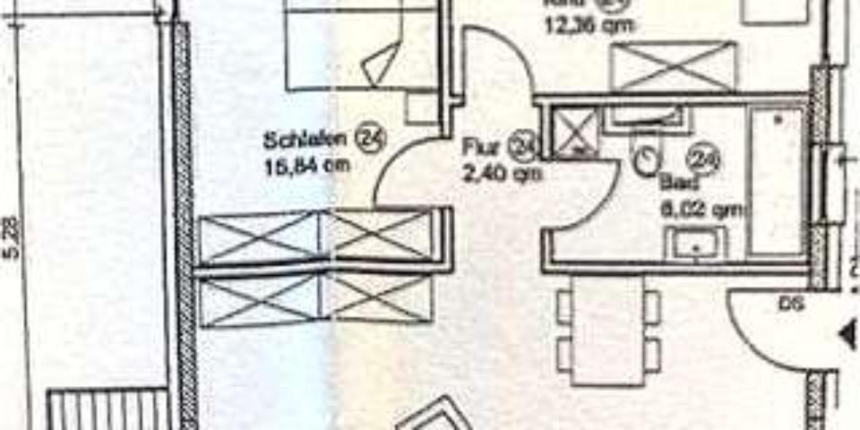 Möblierte Wohnung zentrale Lage mit TG- Parkplatz 3 zimmer