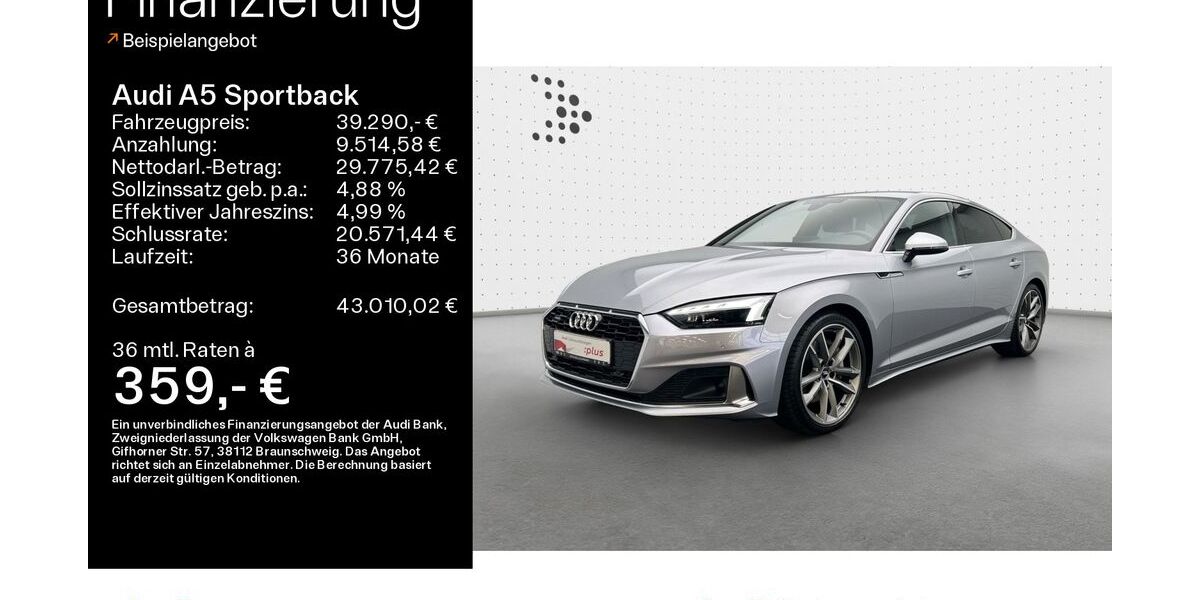 Audi A5 41.000 km 39.290 &euro; Hofheim 65719
