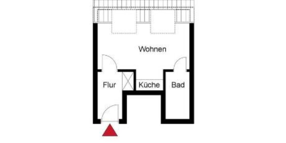 Dachgeschoßwohnung Dietzenbach - 1 Zimmer, 23 m&sup2;, 95.000&euro; | Angebot:25044657