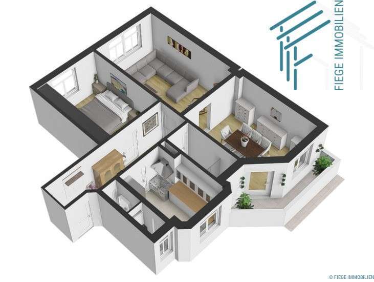 Etagenwohnung Offenbach am Main Buchrain - 3 Zimmer, 90 m&sup2;, 1.025&euro; | Angebot:26408094