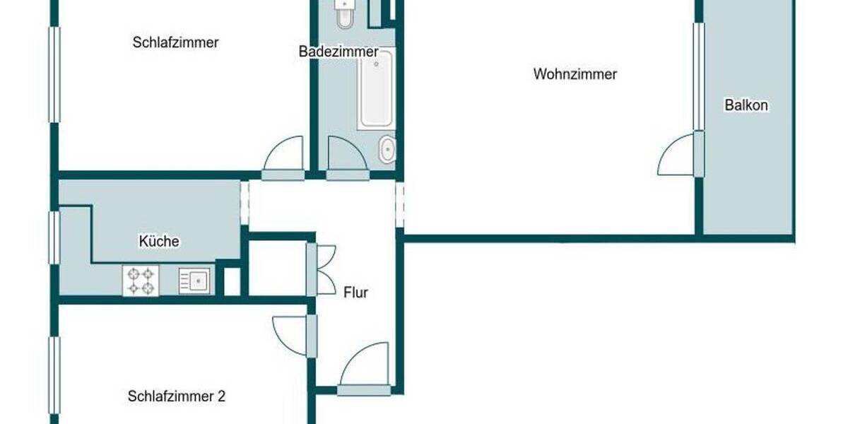 Etagenwohnung Rodgau Nieder-Roden - 3 Zimmer, 72 m&sup2;, 185.000&euro; | Angebot:26229588