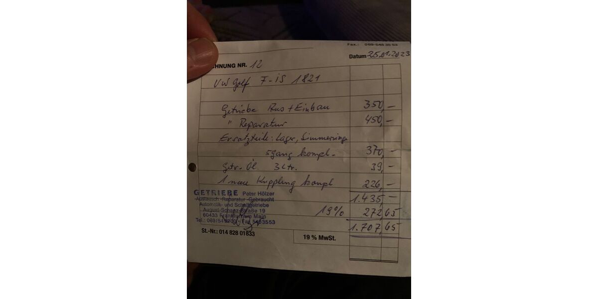 VW Golf 190.000 km 3.500 &euro; Flörsheim 65439