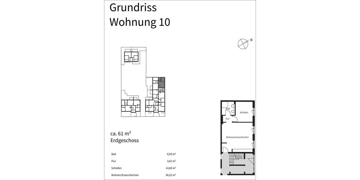 Etagenwohnung Offenbach am Main Bieberer Berg - 2 Zimmer, 58 m&sup2;, 269.000&euro; | Angebot:23981871