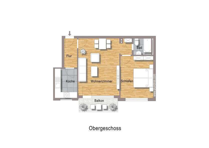 Wohnung zum Mieten in Frankfurt 660 € 50.15 m²